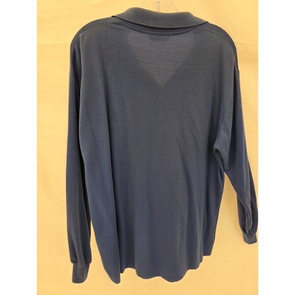 Brooks Brothers 346 Performance Knit Polo Sweater Men's Size XL Navy Blue Logo - Picture 5 of 7